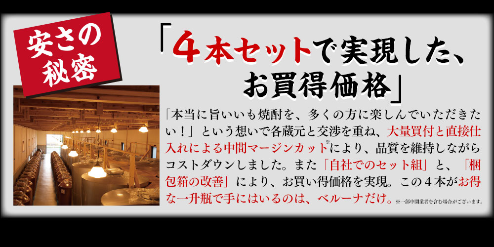 ５本セットで実現した、お買得価格